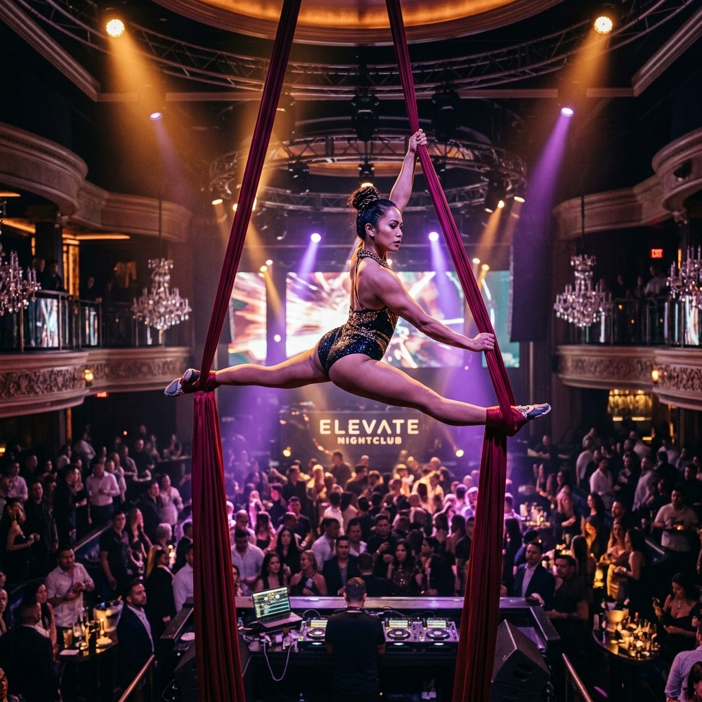 Filipina Aerialist Performance